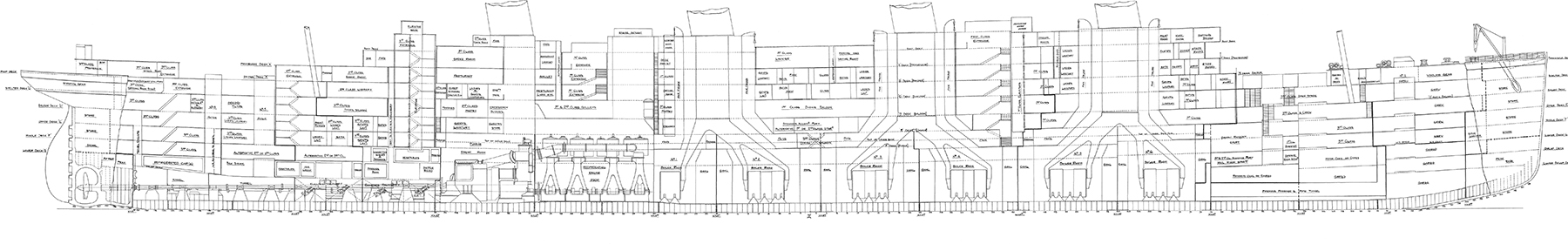 SS Britannic Harland Wolff Yard No 433 Dimensions 850 ft x 93 ft 6 x 64 - photo 5