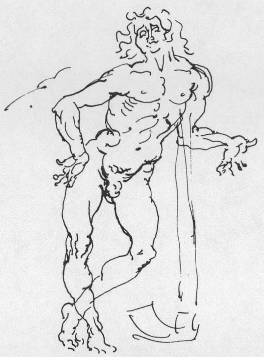 Pollaiuvolo Michelangelo free sketch of unpublished Italian drawin - photo 7