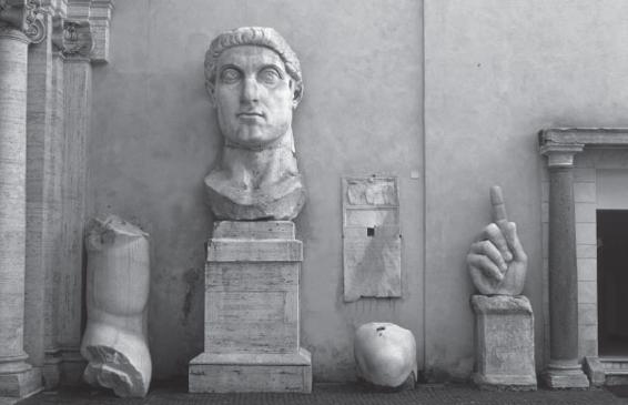 Surviving fragments from the Colossus of Constantine at Rome including - photo 6