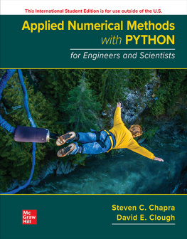 Steven Chapra - Applied Numerical Methods with Python for Engineers and Scientists