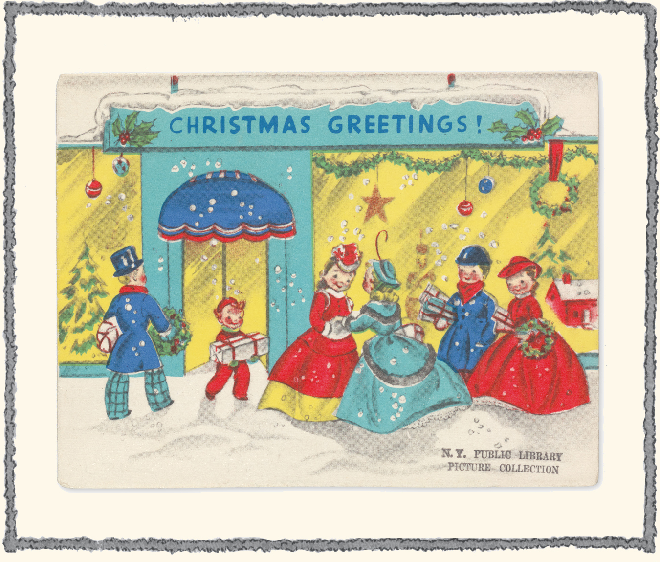 100 Christmas Wishes Vintage Holiday Cards from the New York Public Library - photo 13