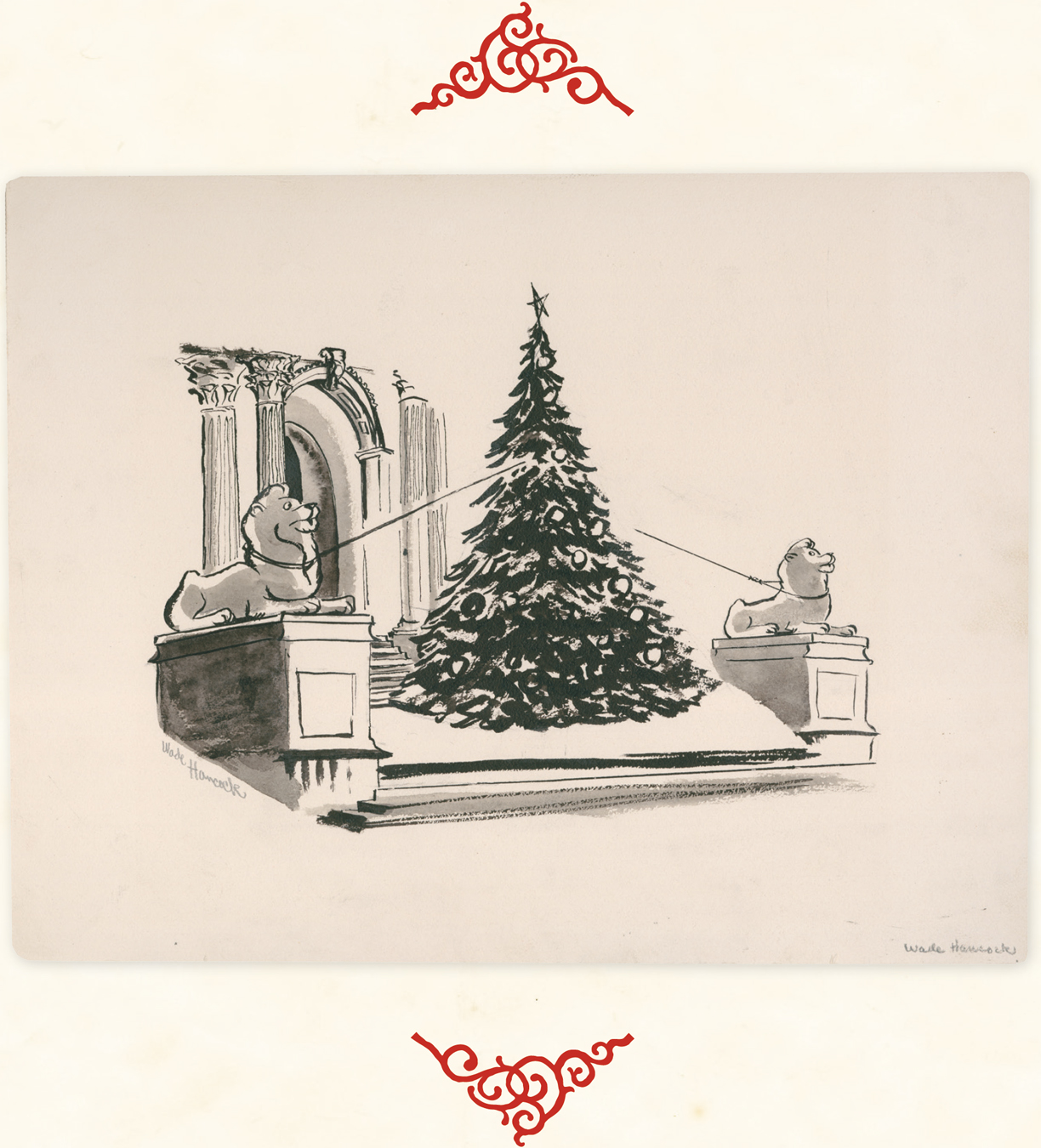 100 CHRISTMAS WISHES VINTAGE HOLIDAY CARDS FROM THE NEW YORK PUBLIC LIBRARY - photo 2