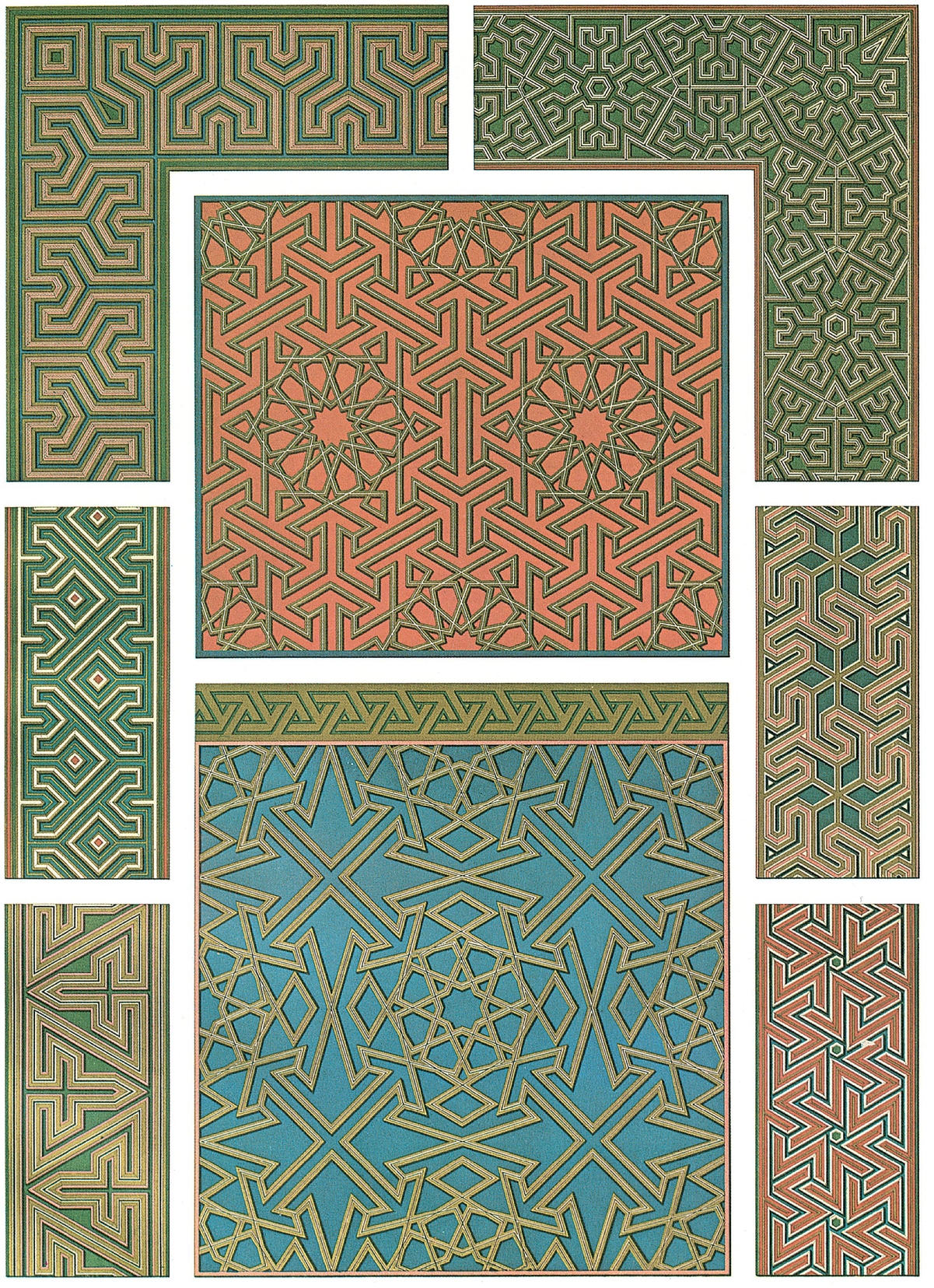 Panels and borders with carved-wood decoration Wall tiles in the mihrab - photo 6