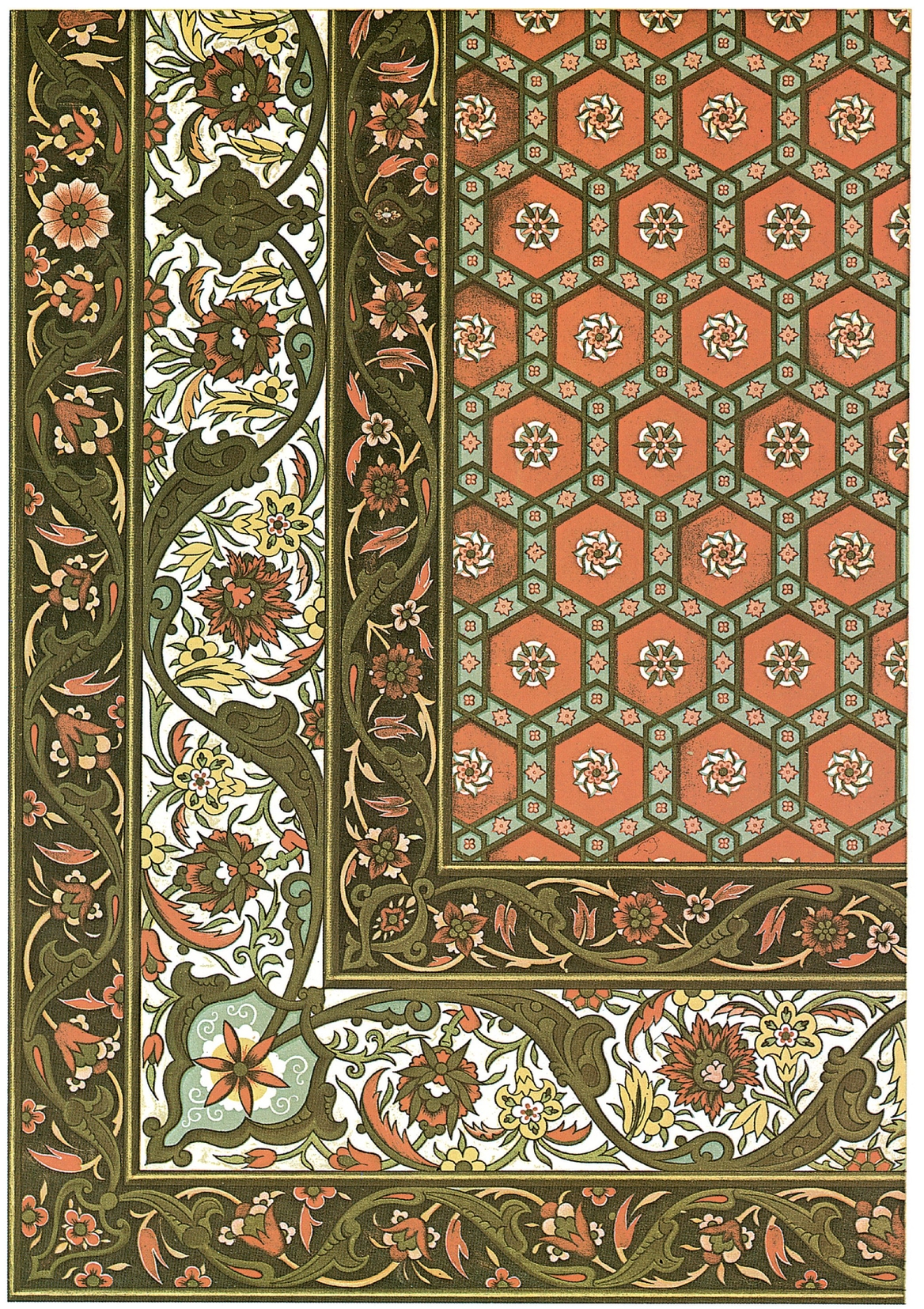 Detail from a ceiling 18th century Ceiling design based on - photo 21