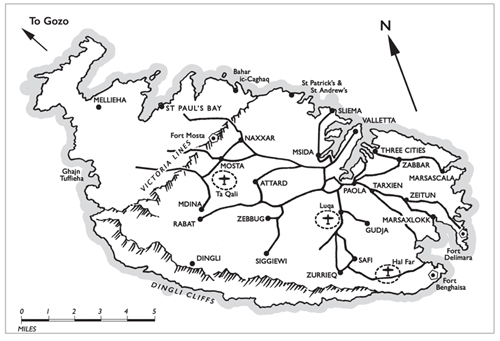 Malta with key maintained roads 1943 In September 2005 I visited Malta in - photo 3