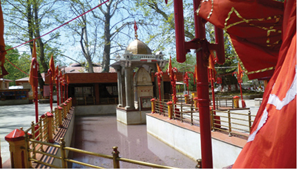 Kheer Bhawani Temple at Tulmulla Kashmir Historical Chinar charred at - photo 5