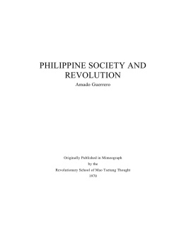 Amado Guerrero Philippine society and revolution