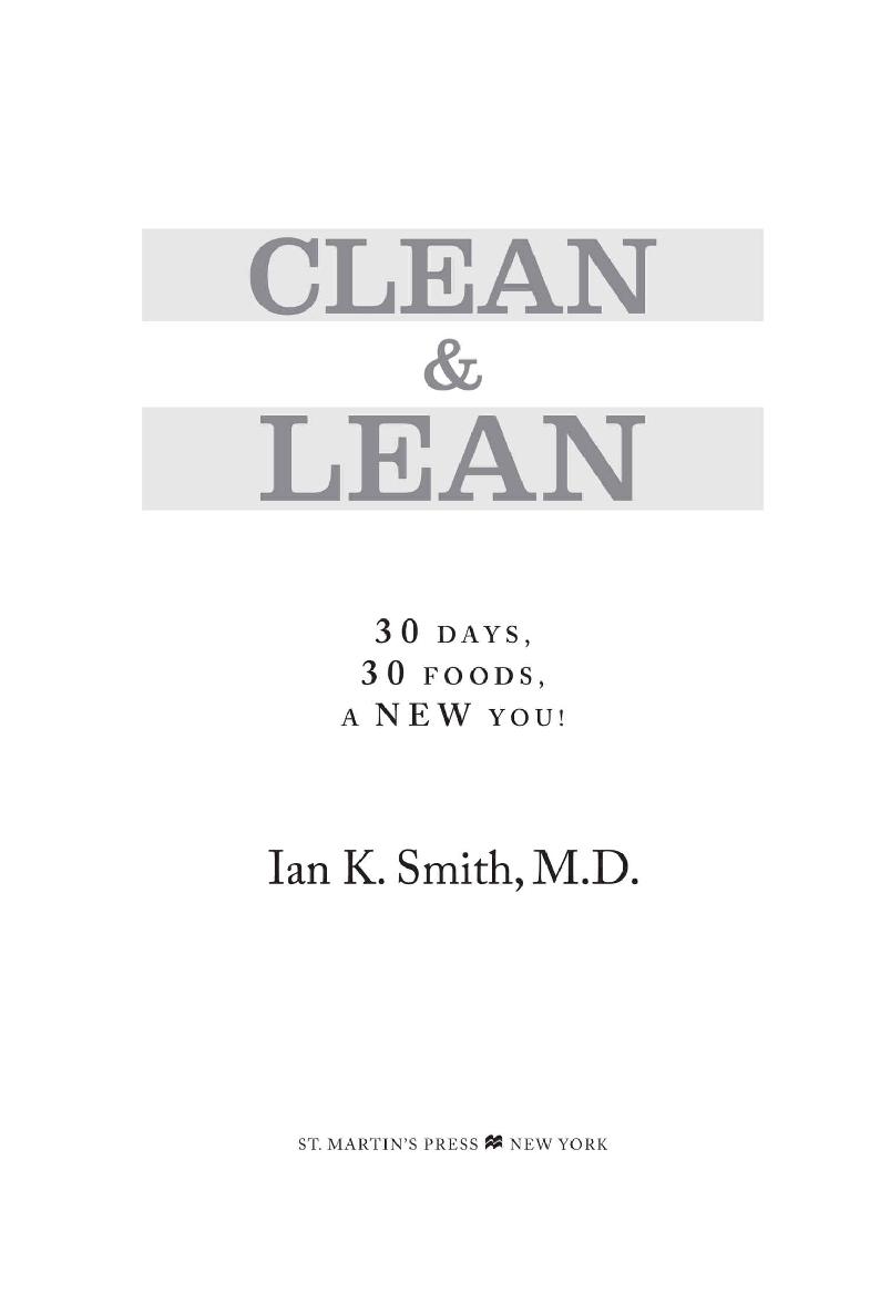 Clean and Lean 30 Days 30 Foods a New You - image 1