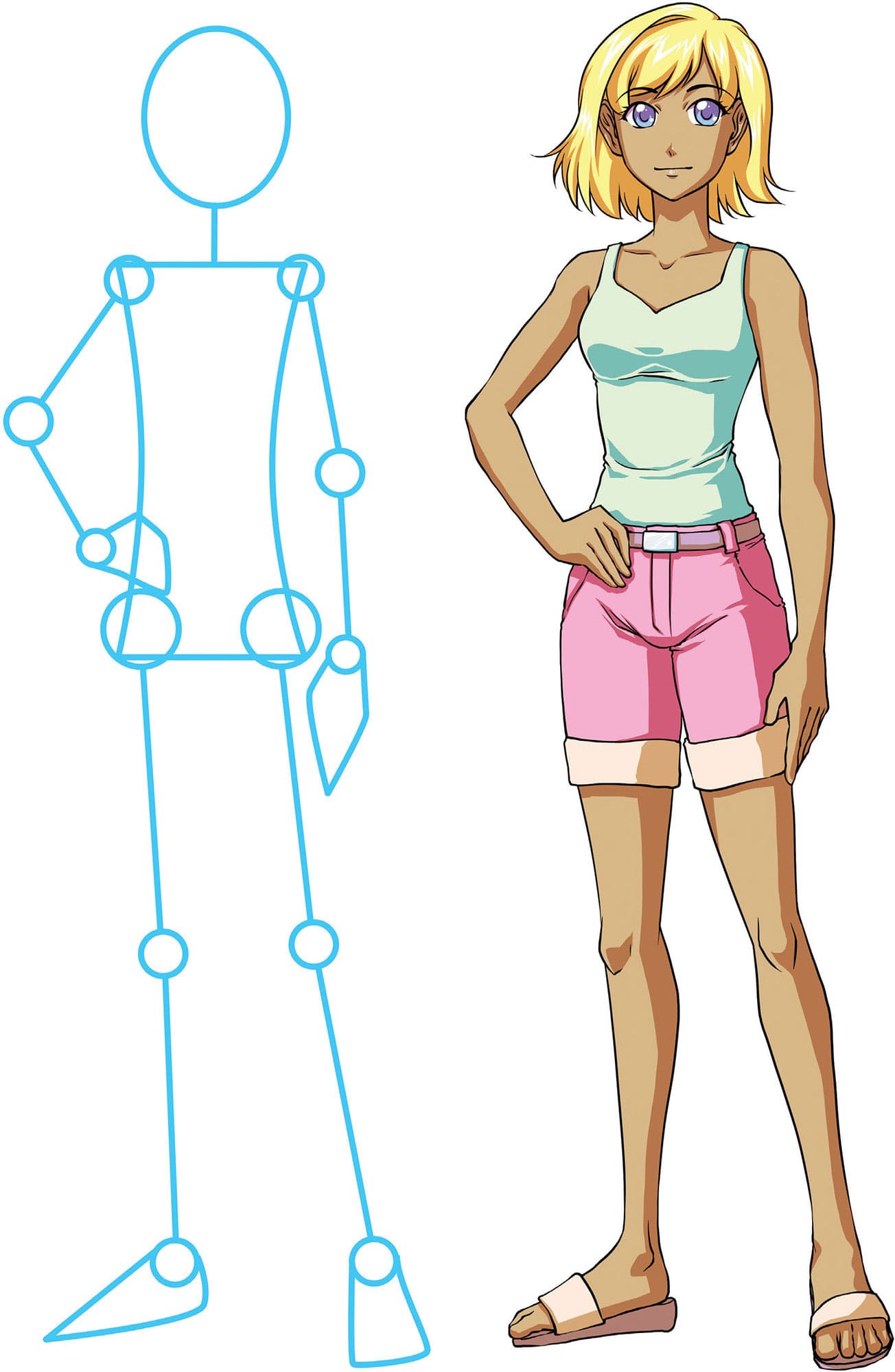 KEY RATIOS Keep the following tips in mind when drawing bodies Legs make up - photo 11