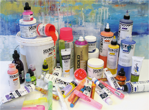 Different types of acrylic colours Acrylic colours come in a range of - photo 8