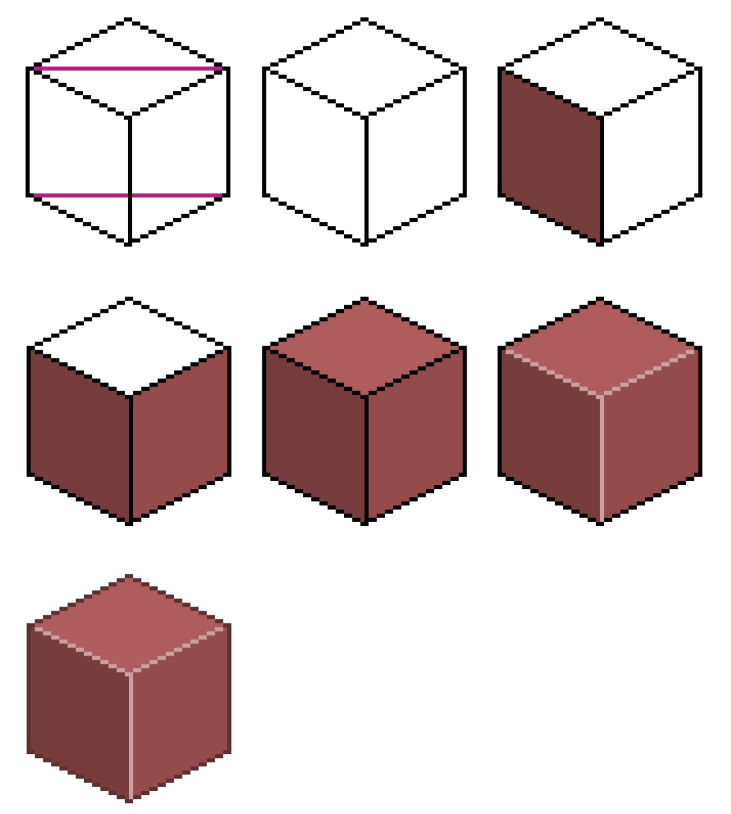 And the cube is done As you can see I used 5 different colors The darkest one - photo 6