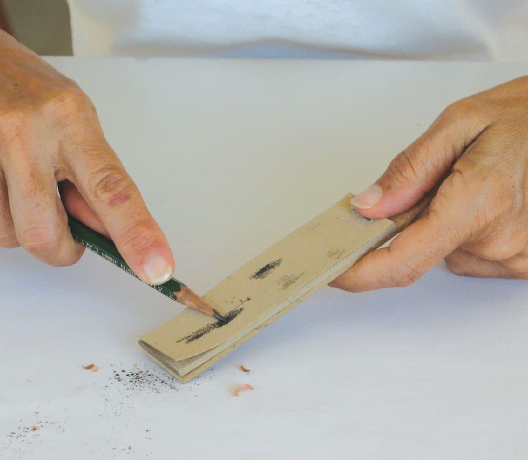 A Sandpaper Block This tool will quickly hone the lead into any shape you wish - photo 21
