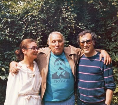 Patricia Losey Joe Losey in a Proustian T-shirt Harold they were working on - photo 8