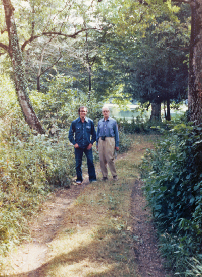 Harold and Anthony Powell in the woods at The Chantry Somerset New York - photo 9