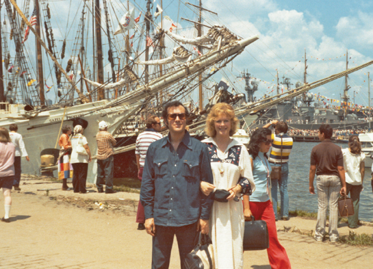 New York Visiting the Tall Ships 4 July 1976 With Paddy Chayevsky winter - photo 10