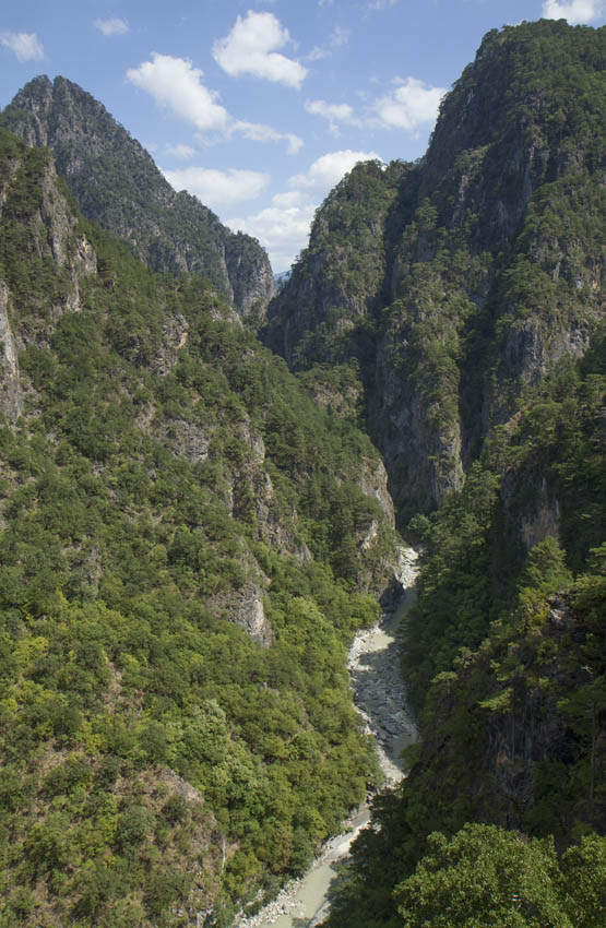 The view of the Aoos Gorge from the natural balcony at the Stomiou Monastery - photo 10