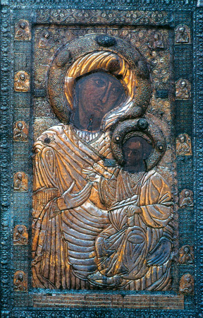 The Iveron Icon of the Theotokos 9th c with its original Georgian riza - photo 4