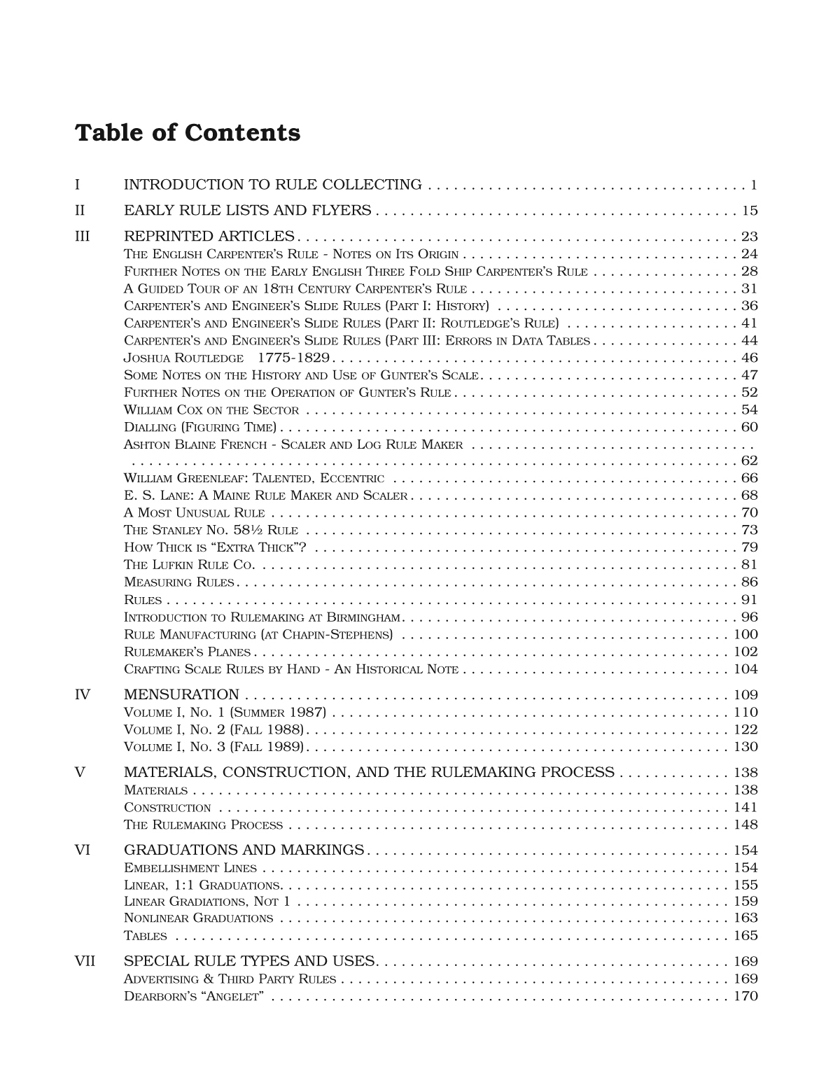 A Source Book for Rule Collectors Rule Concordance and Value Guide - photo 11