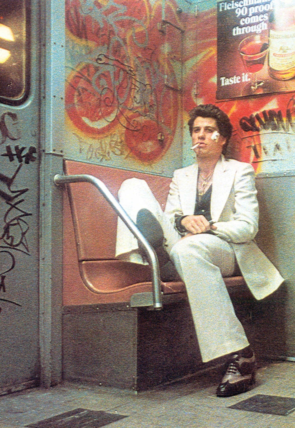 Page v John Travoltas Tony Manero rides the subway in Saturday Night Fever - photo 5