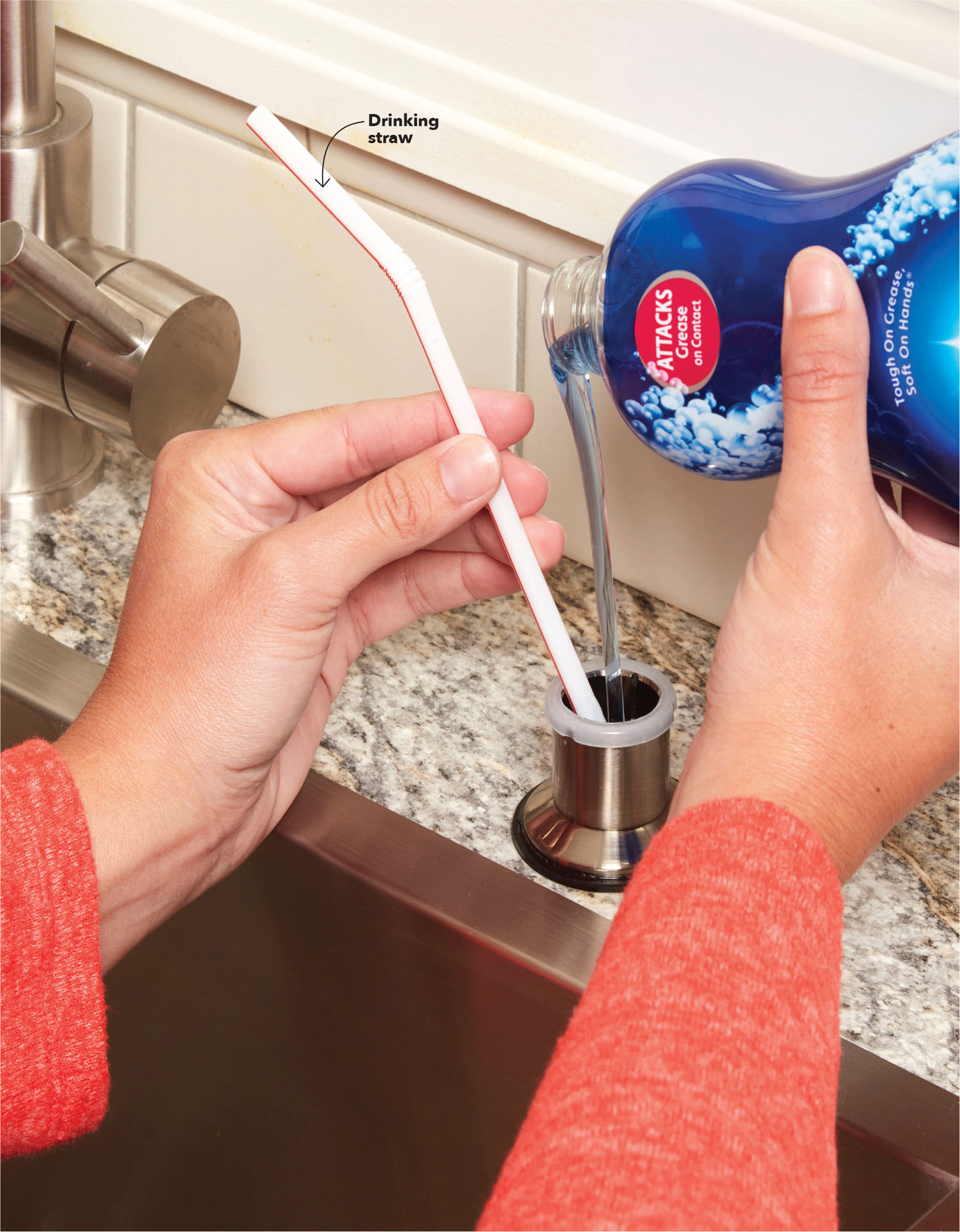 No-Mess Refills for Sink Soap Crawling under a kitchen sink to refill the soap - photo 4