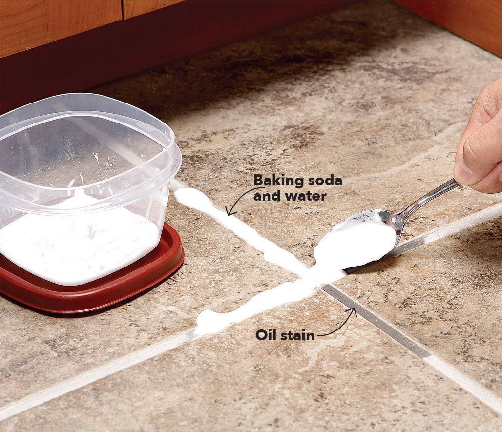 MAGIC POULTICE FOR OIL-STAINED GROUT If your tiled kitchen countertops and - photo 5