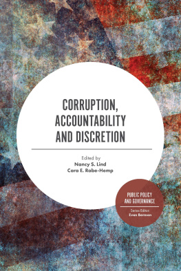 Nancy S. Lind Corruption, Accountability and Discretion