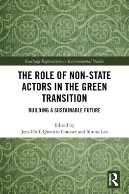 Jens Hoff - The Role of Non-State Actors in the Green Transition: Building a Sustainable Future