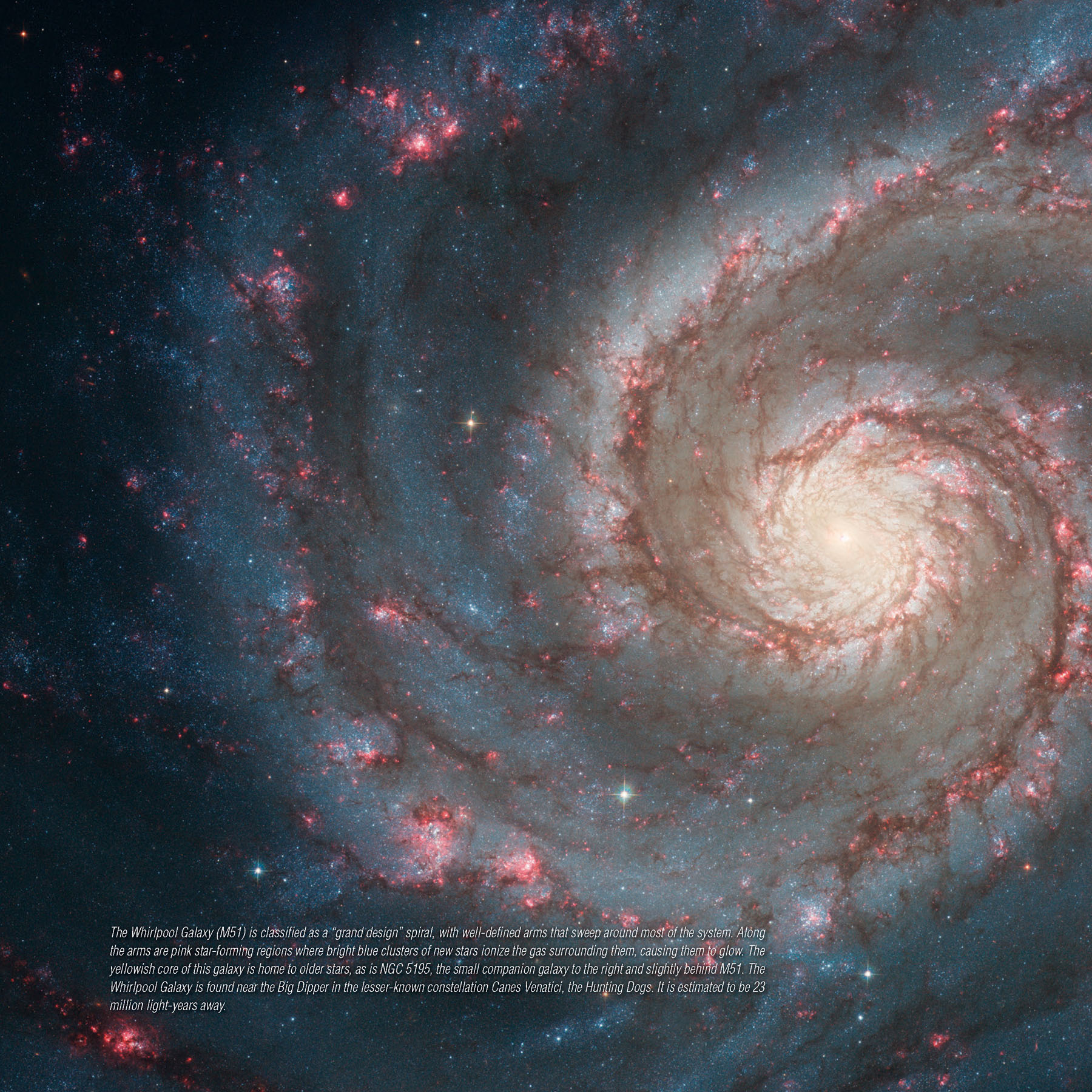 The Whirlpool Galaxy M51 is classified as a grand design spiral with - photo 10