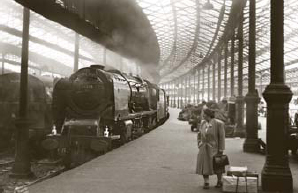 Ex-LMS Duchess Pacific no 46235 City of Birmingham arrives at Euston with the - photo 6