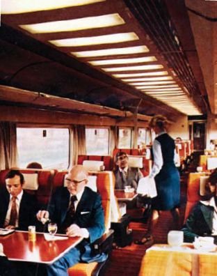 The interior of an Inter-City 125 First Class saloon c 1976 These trains - photo 2