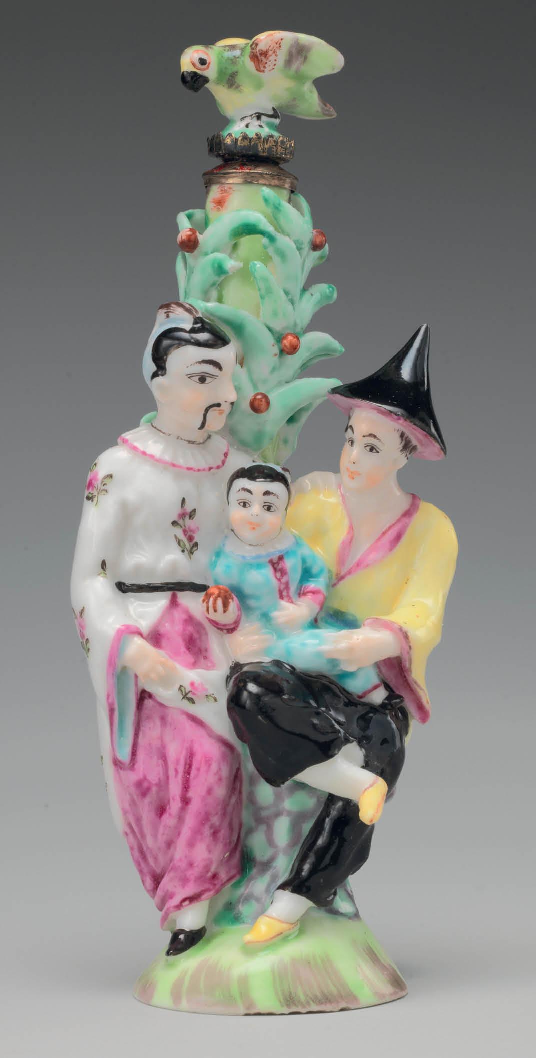 A Chinese family is depicted in this piece of ornamental porcelain made by the - photo 3