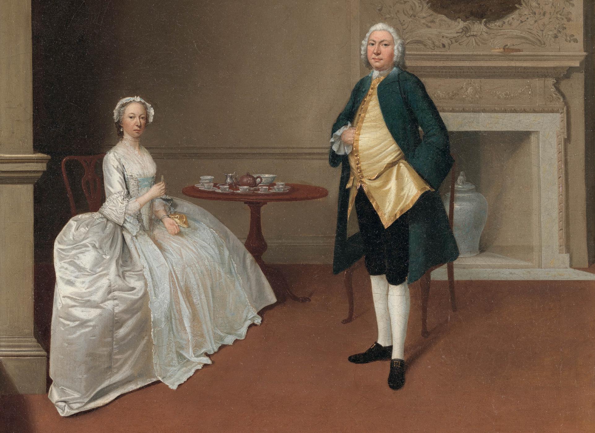 A conversation piece painted by Arthur Devis in 175051 shows a fashionable - photo 4