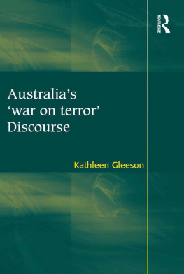 Kathleen Gleeson Australias War on Terror Discourse