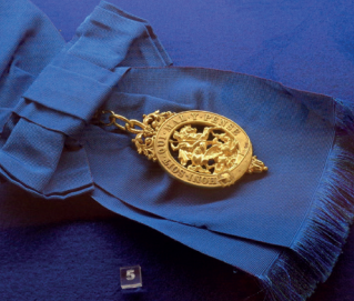 The Order of the Garter is on a riband of royal blue The king in kingfisher is - photo 6