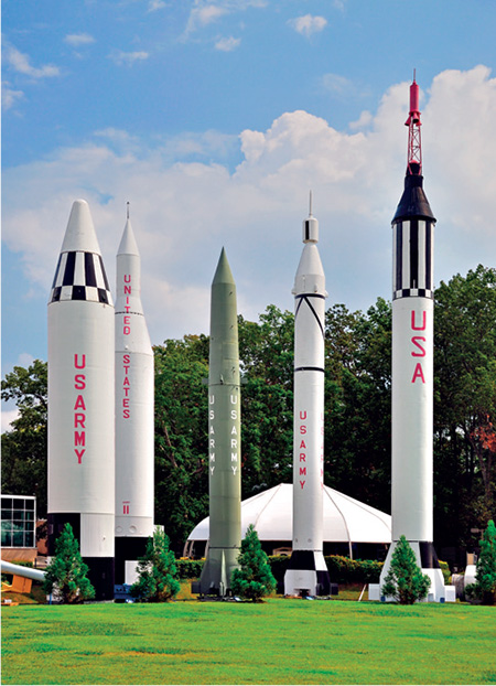 A rocket garden at the Kennedy Space Center in Merritt Island Florida - photo 4