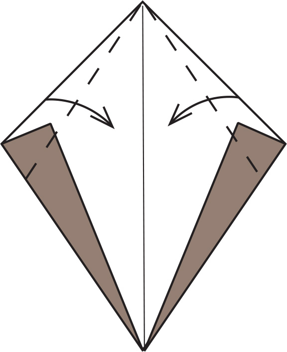 Fold in the top edges the same amount as for the bottom Fold up the nose - photo 13