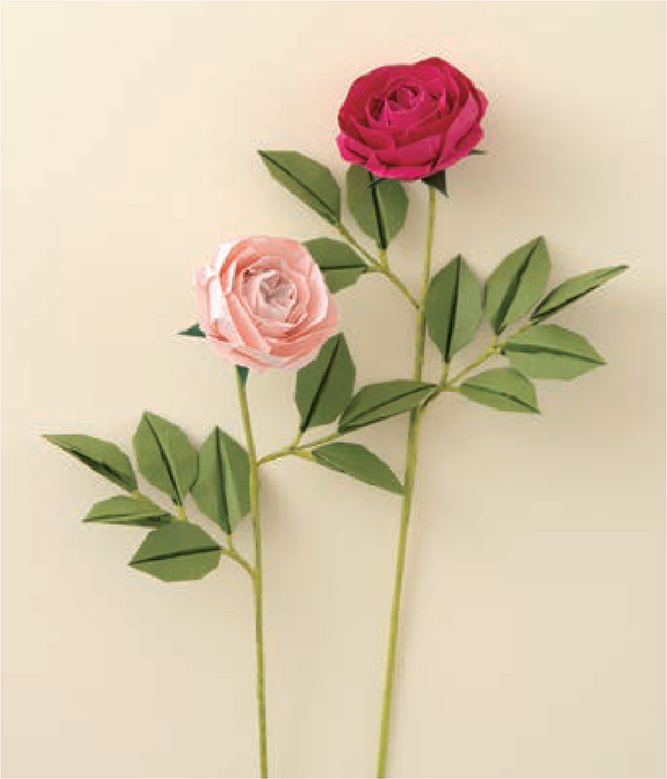 ROSES MADE FROM A SQUARE a Simple Square Rose This rose is a simplified - photo 2