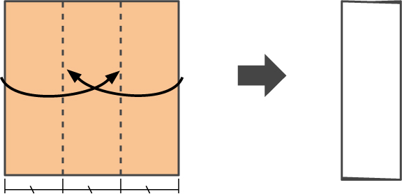 The example above calls for folding the paper into equal thirds Inside - photo 15