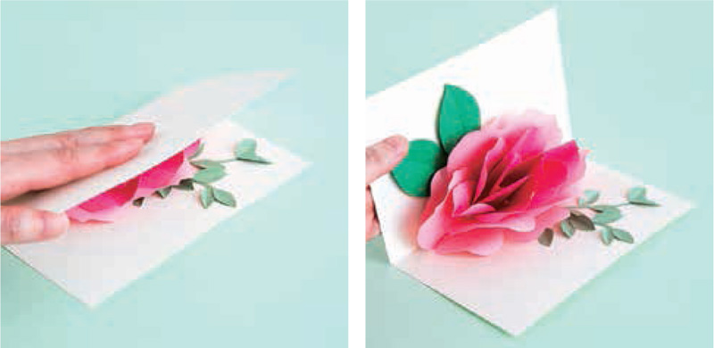 Each petal is beautiful in this Rose Pop-Up Card The key is to make the petals - photo 5