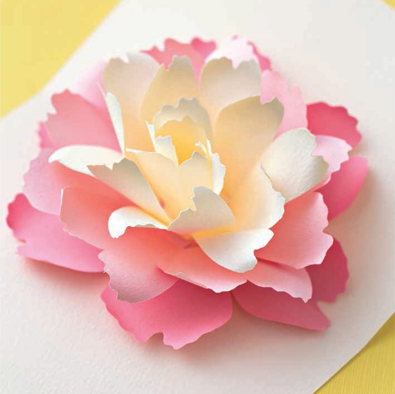 Recreate the lively look of a peony flower in full bloom by curling the petals - photo 7