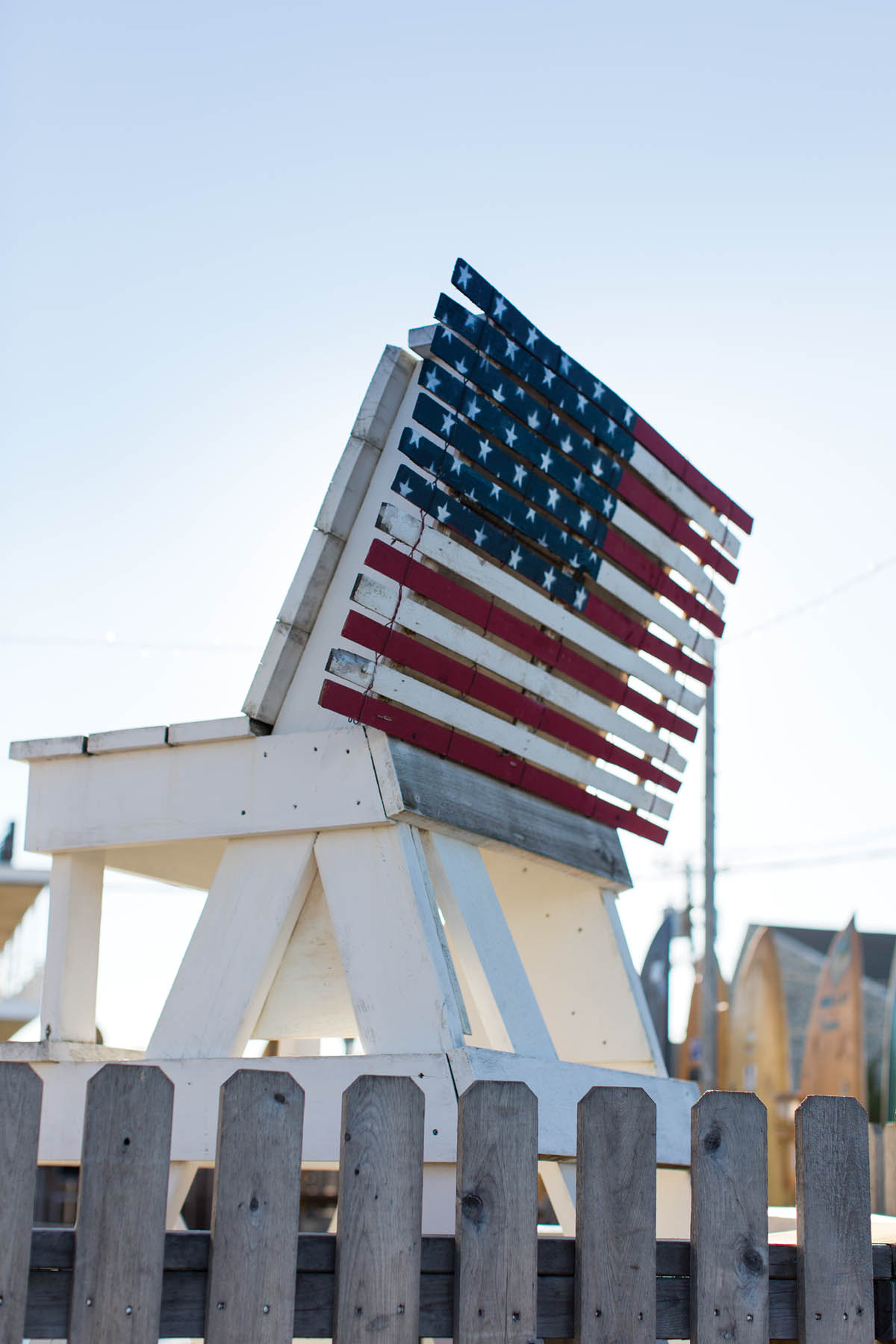 A lifeguard stand in Amagansett New York is the easel for this folk art piece - photo 7