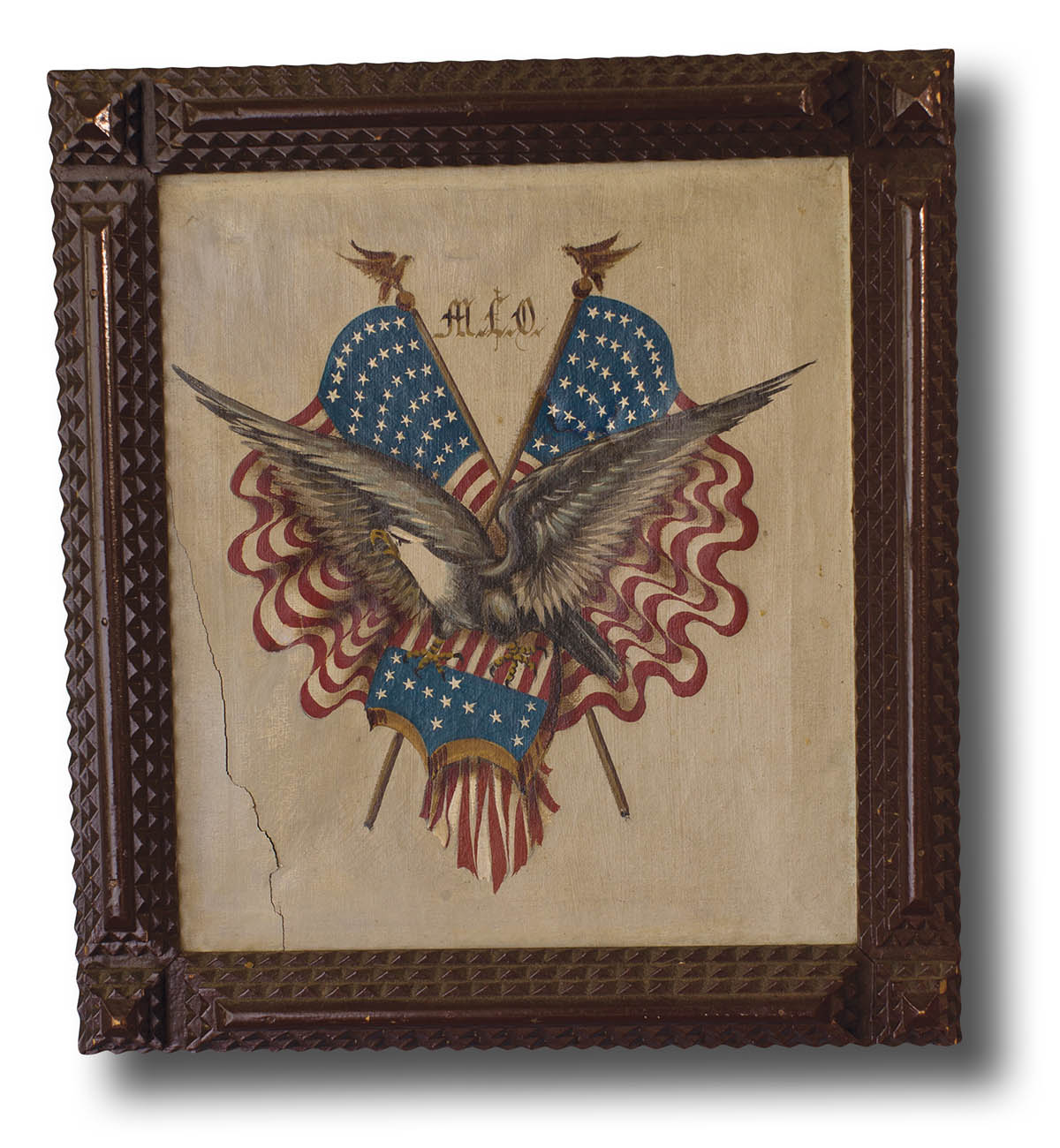 This image and above Vintage flag depictions worked in wool thread A life - photo 21