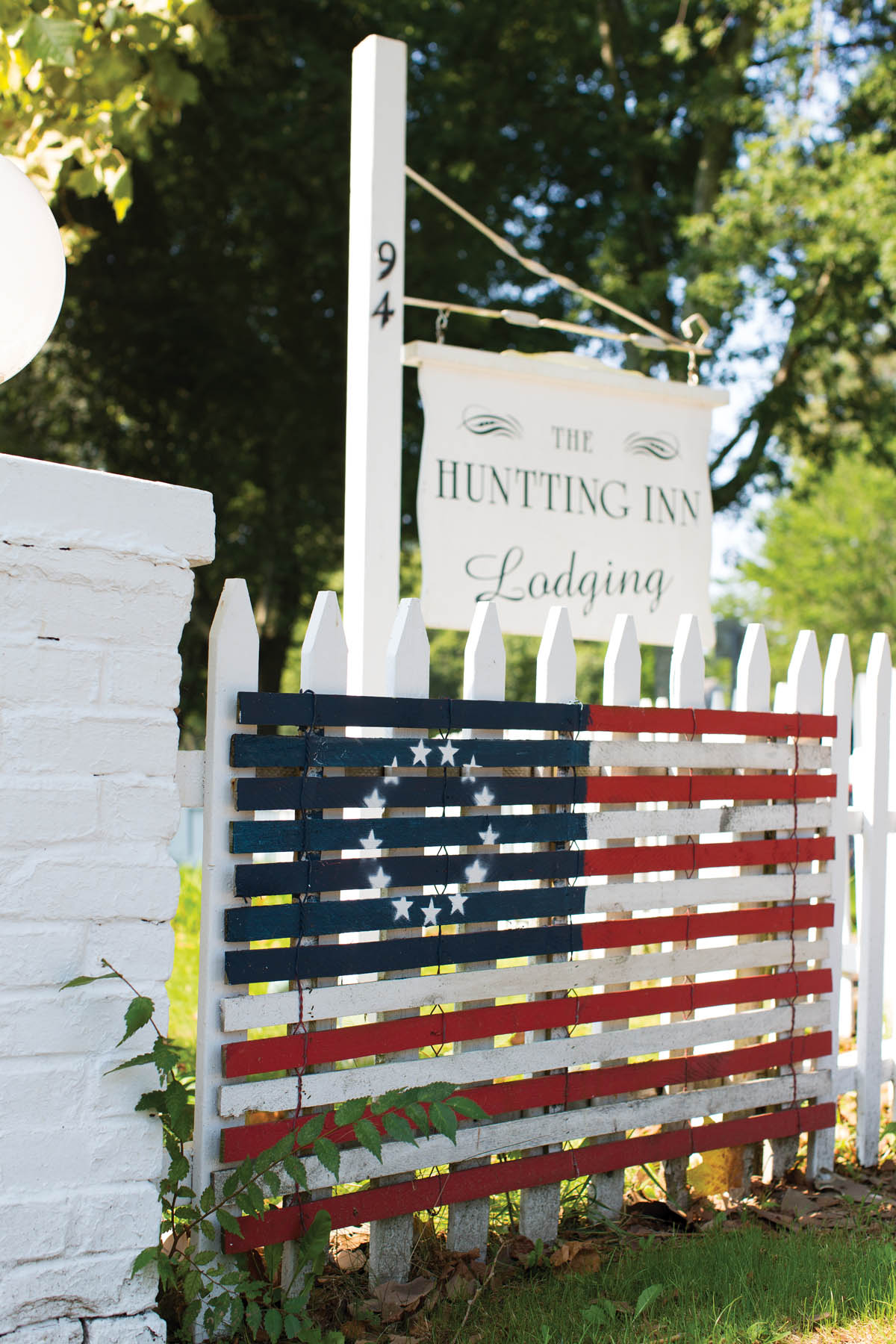 This lathe flag is another by Gilligan at the jitney stop in front of the - photo 11