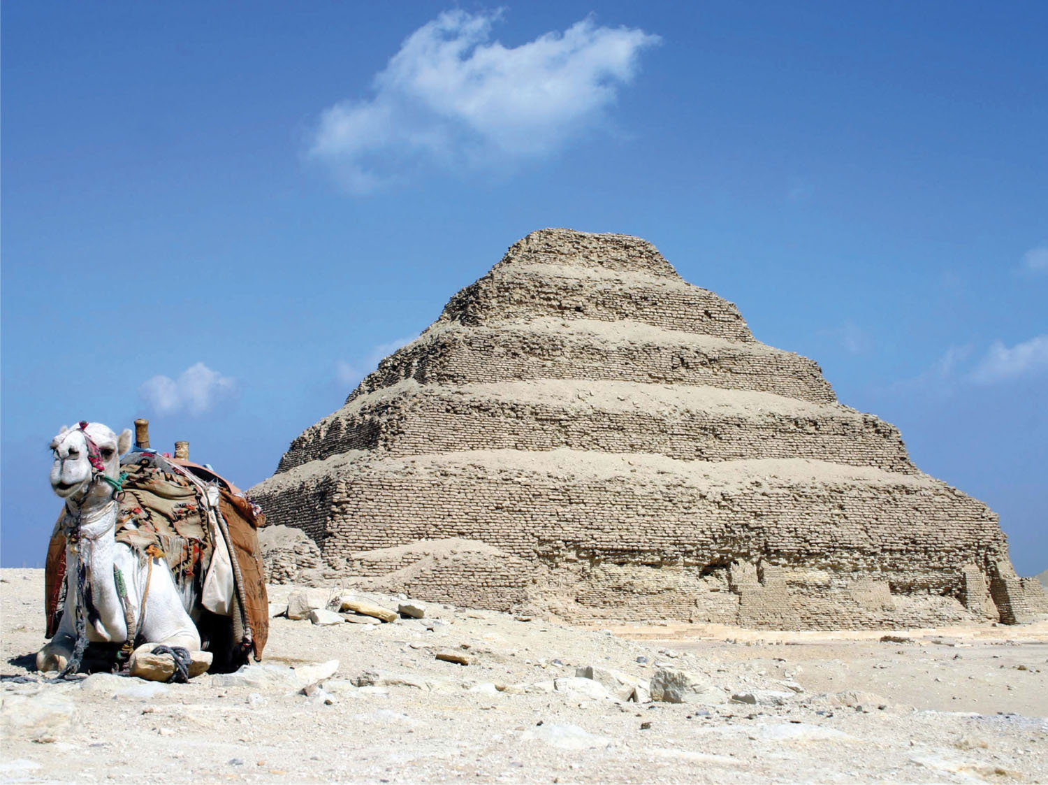 Despite centuries of wear the stepped structure of the Pyramid of Djoser at - photo 6