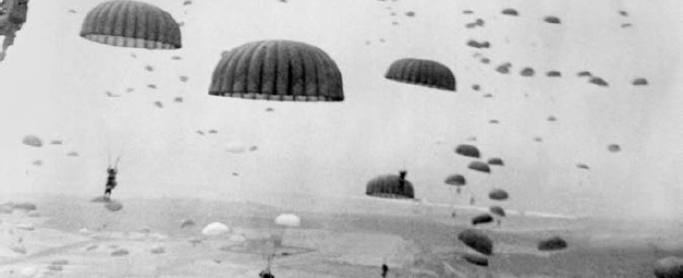 Allied troops parachuting into the Netherlands in 1944 The History of Paracord - photo 10