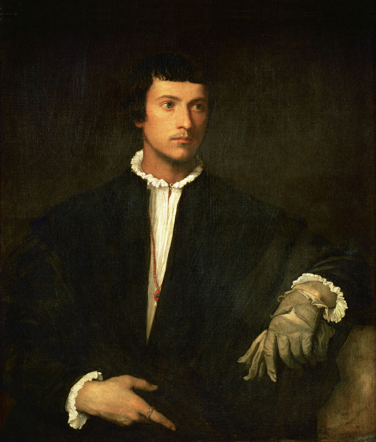 Titian Tiziano Vecellio Man with a Glove c 1520 Oil on canvas 100 x 89 - photo 3