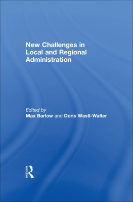 Max Barlow - New Challenges in Local and Regional Administration