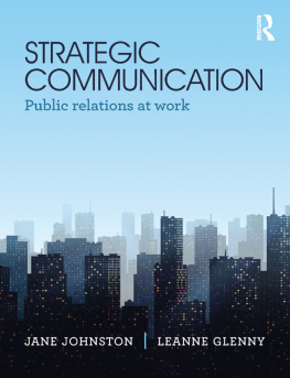 Jane Johnston - Strategic Communication: Public relations at work