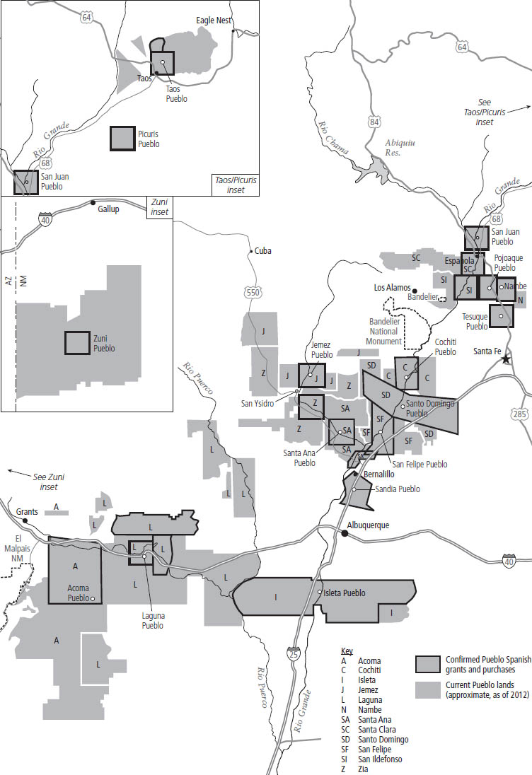 Lands of the Pueblo Indians of New Mexico Map by Molly OHalloran PREFACE - photo 3