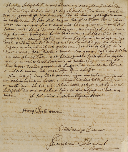 A letter from Antoni van Leeuwenhoek to the Royal Society regarding - photo 6